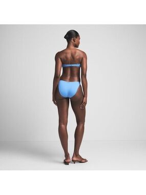 Skims Signature Swim Dipped Mid Coverage Bottom Tide Medium